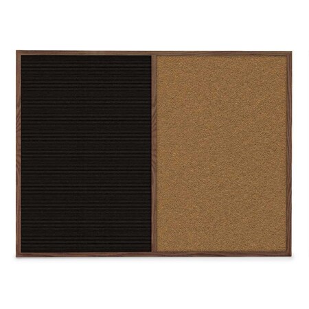 United Visual Products Slim Style Indoor Enclosed Corkboard, 48 UVRDS48SBH-WHITE-COBACC